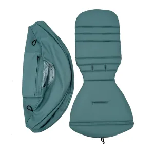 Baby Stroller Seat Cushion and Canopy Compatible with Babyzen YOYO 2 and YOYO , Pushchair Accessories Replacement Kit, Waterproof Double-Layer Fabric (Aqua Blue)