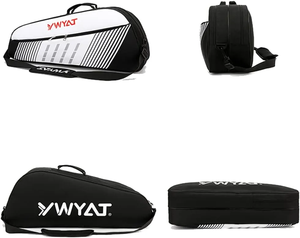 Badminton Tennis 3 Rackets Racquets Single Shoulder Bag Handbag, Waterproof Badminton Squash Racquets Bags for men women