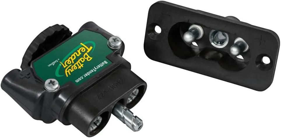 Battery Tender DC Power Connector: Trolling Motor Plug for Onboard Marine 12V to 48V Power Connection, Weather Resistant with 80 AMP Capacity - 027-0004-KIT