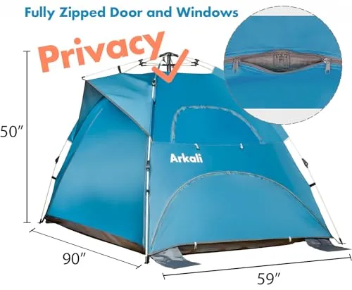 Beach Sun Shade Pop Up,Easy Pop Up Sun Shelter,Floor-Less Instant Beach Tent