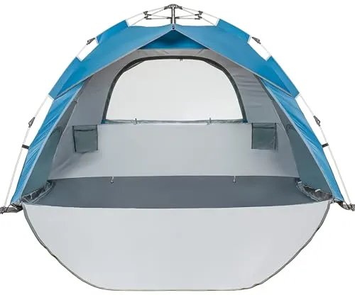 Beach Sun Shade Pop Up,Easy Pop Up Sun Shelter,Floor-Less Instant Beach Tent