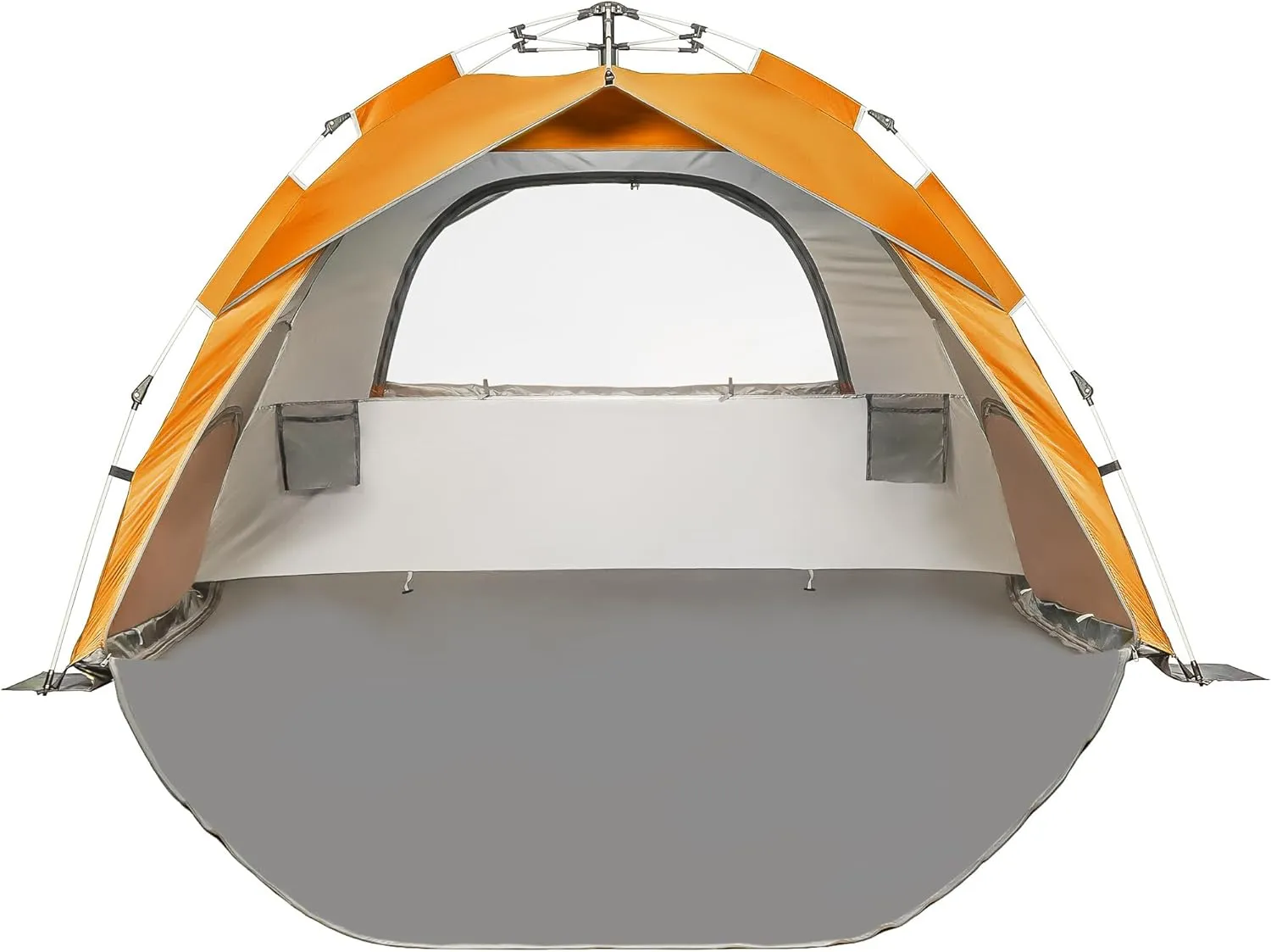 Beach Tent Pop Up Beach Sun Shade Tent with UPF 50  UV Protection, Removable Floor Zippered Privacy & Ventilation Sun Shelter Family 3 to 4 Person