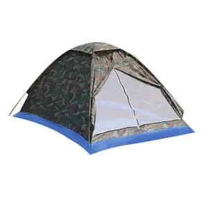 Beach Tents Outdoor Tent Carry fabric Camping for Layer polyester Person Single Tent PU1000mm Portable Satisfied clients Travel 2 Client satisfaction Camouflage Bag