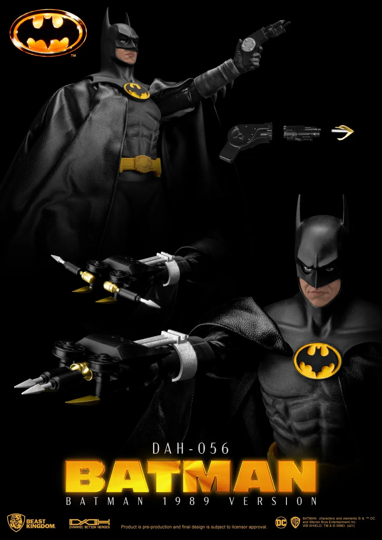 Beast Kingdom DAH-056 Batman 1989: Batman Dynamic 8ction Heroes Action Figure