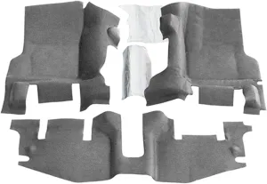 BedRug Jeep Kit - BedTred BTTJ97F fits 97-06 WRANGLER TJ/LJ FRONT 3PC FLOOR KIT (WITH CENTER CONSOLE) - INCLUDES HEAT SHIELDS