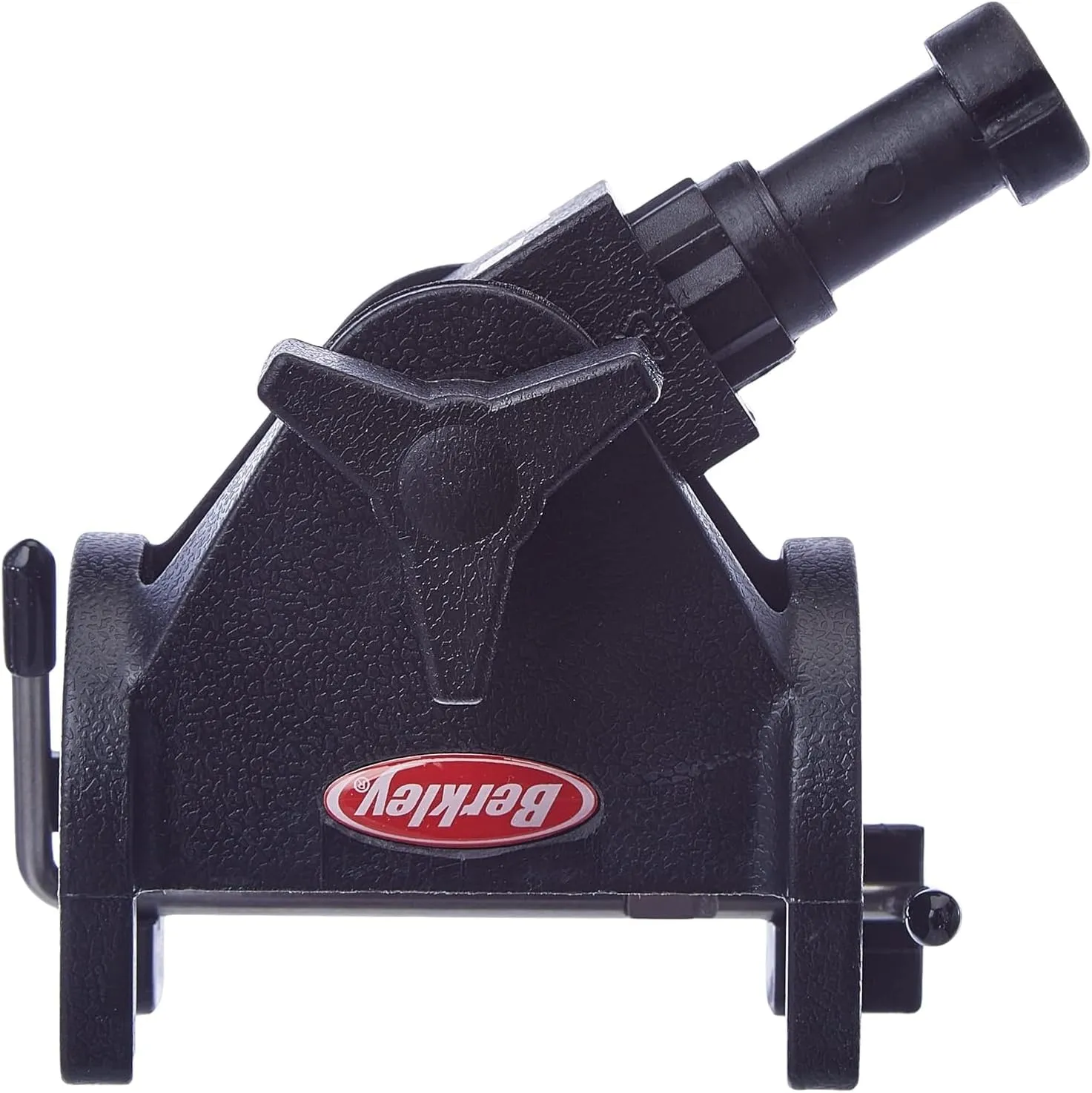 Berkley Quick-Set Boat Rod Holder, Sturdy Polypropylene Construction, Mountable with Locking Mechanism, Fits Easily on the Side or Top of the Gunwale or Other Boat Railings Black