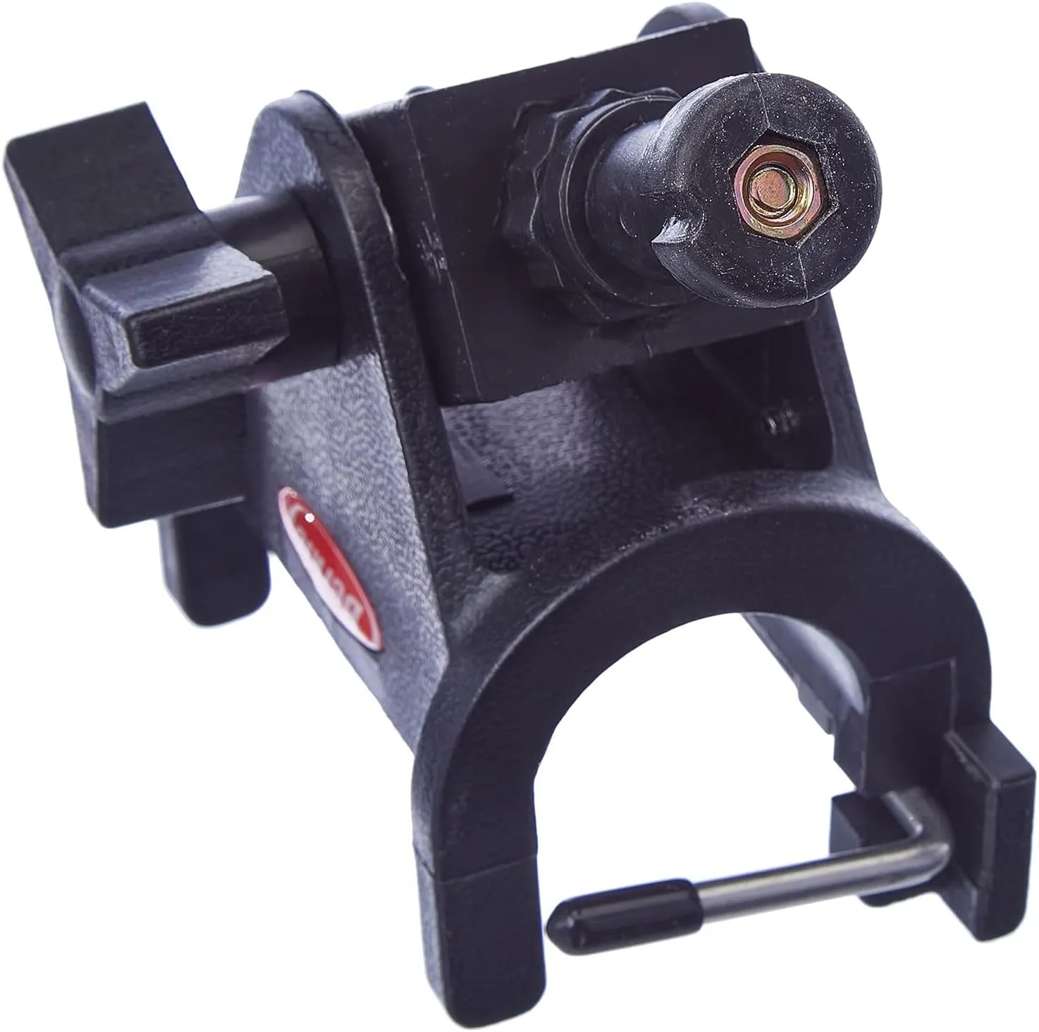 Berkley Quick-Set Boat Rod Holder, Sturdy Polypropylene Construction, Mountable with Locking Mechanism, Fits Easily on the Side or Top of the Gunwale or Other Boat Railings Black