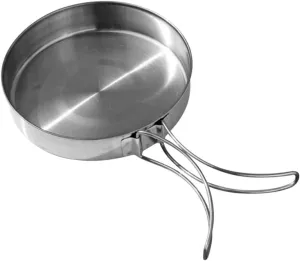 BESPORTBLE Grill Pan for Stove Portable Cooking Utensil Double Sided Steel Pan Non-Stick Outdoor Cooking Pot