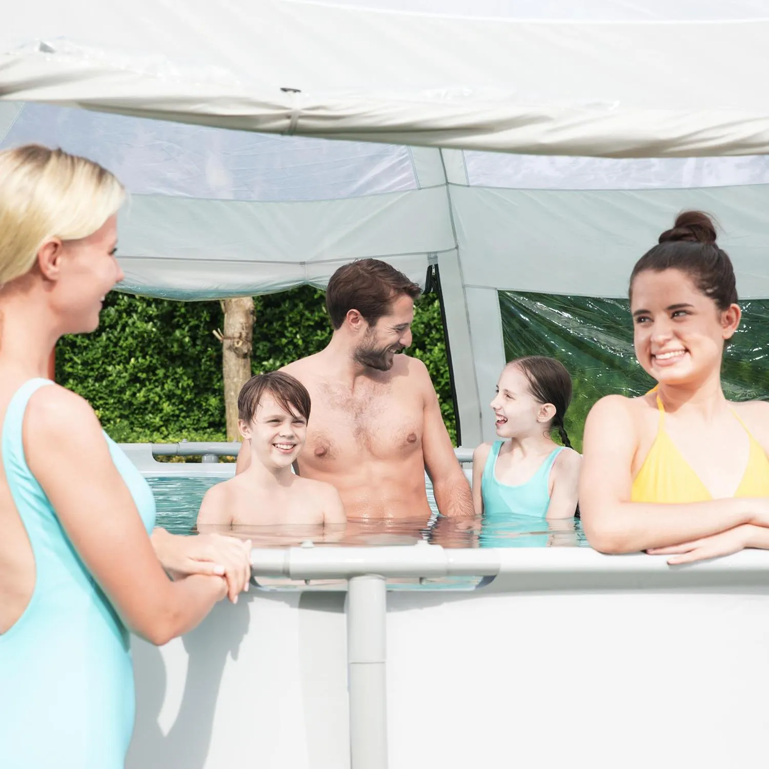 Bestway 19'8" x 19'8" x 9'8" / 6.00m x6.00mx2.95m Round Dome for Swimming Pools