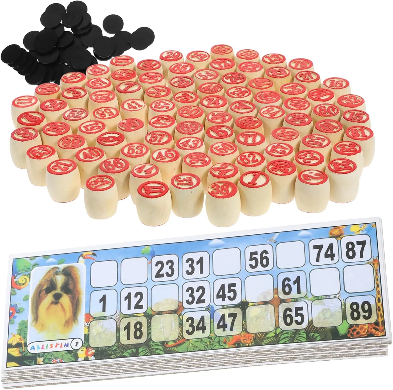 Bingo Game Chess Russian Lotto Number Bingo Cards Easy to Carry Family Party Game