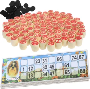 Bingo Game Chess Russian Lotto Number Bingo Cards Easy to Carry Family Party Game