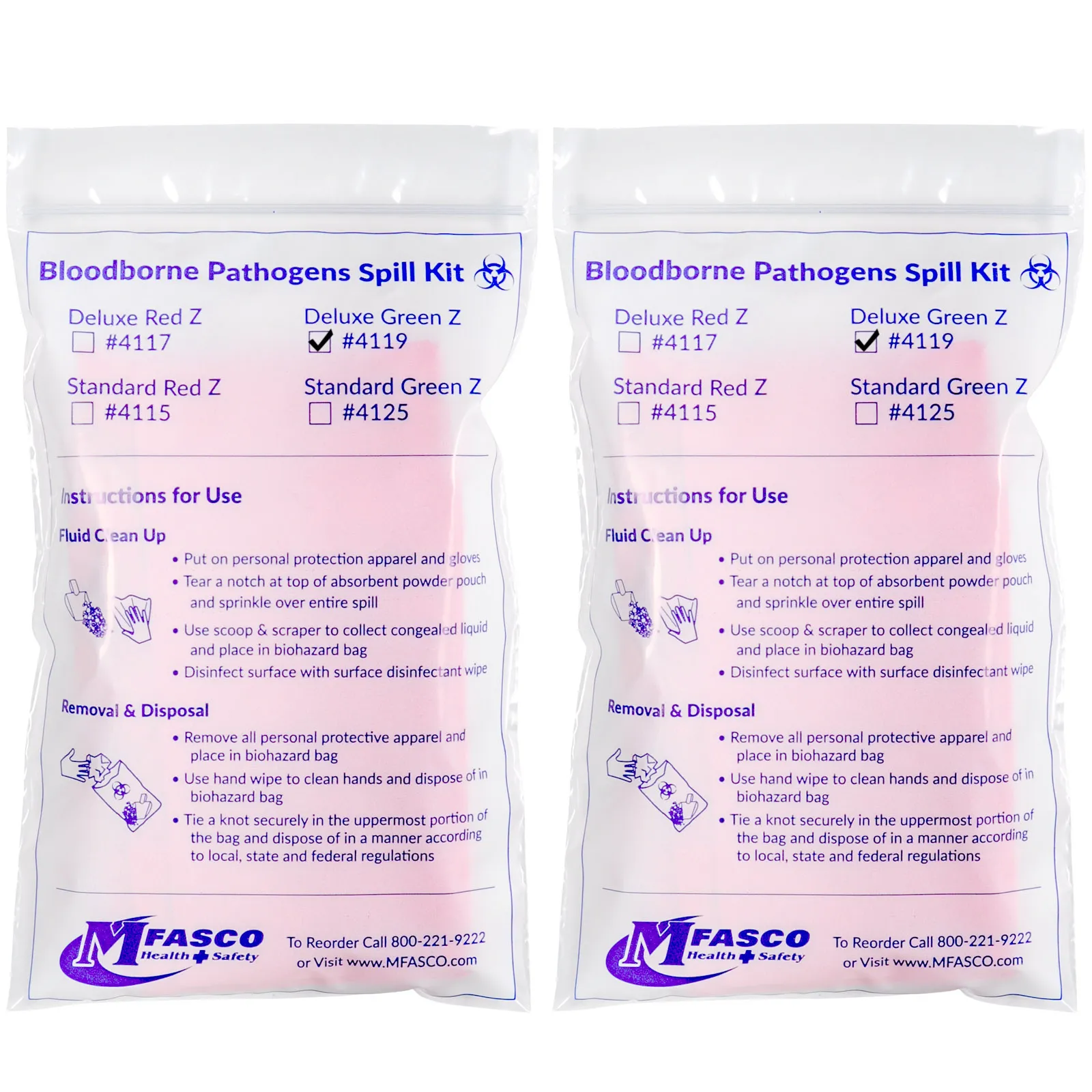 Bloodborne Pathogens Safety Kit Plastic