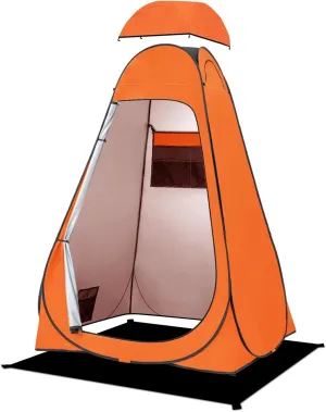 BRIAN & DANY Pop Up Shower Tent, Portable Privacy Camping Changing Tent, Camp Toilet Bathroom Pod with Rain Shelter & Windows, UPF 50  & Waterproof, 47.2" x 47.2" x 74.8"
