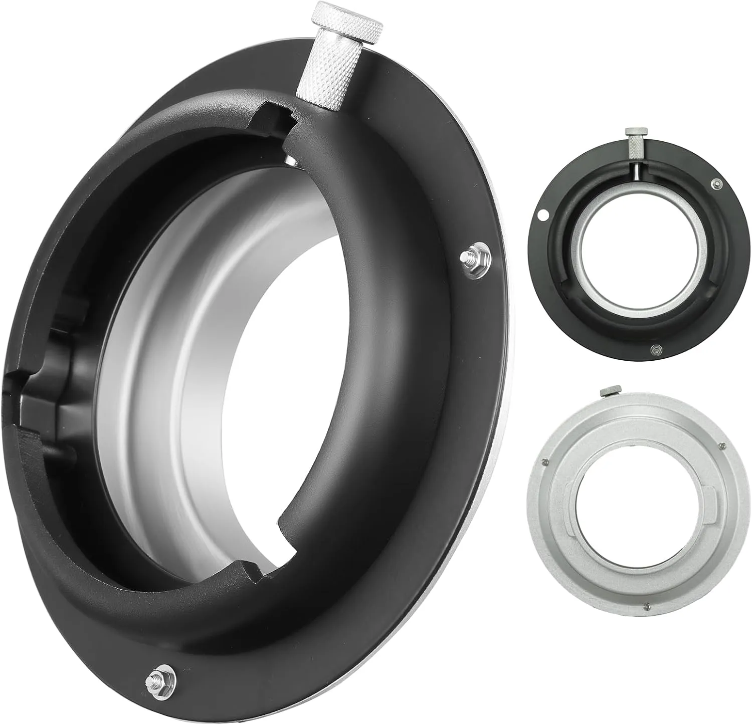 Broncolor Mount to Bowens Mount Converter Adapter Ring for Softboxes, Beauty Dishes, Studio Flash Strobe - Professional Photography Accessory