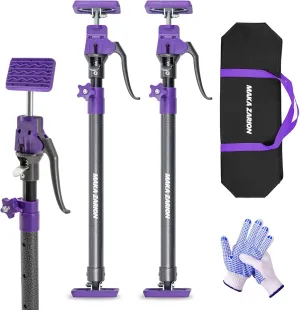 Cabinet Jack Support Pole, Third Hand Tools, 23.6"-45.3" inches, Steel Telescopic Adjustable Support Pole, Capacity for Cabinet Jack, Drywall Jack& Cargo Bars, 2-Pack