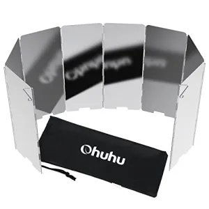 Camp Stove Windscreen,8/10/12 Plates Aluminum Folding Portable Camping Stove