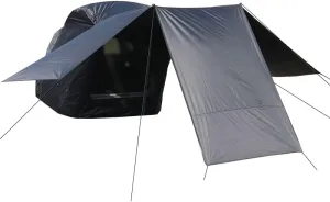 Camper Shade Awning Canopy with Complete Kits for Audi e-tron/Q4 e-tron/Q8 e-tron/Cabriolet/Coupé, Waterproof UV Protection, Easy Set Up, Ultra-Durable Camping Tent,3 Style 3-A Black