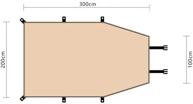 Camper Shade Awning Canopy with Complete Kits for Hyundai i40/Ioniq/ix20/ix35/Matrix/Terracan/Trajet, Waterproof UV Protection, Easy Set Up, Ultra-Durable Camping Tent