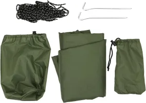 Camping Tent Canopy, 210T Polyester Fabric Outdoor Waterproof Sun Proof Camping Ground Mat Tent Hammock Awning