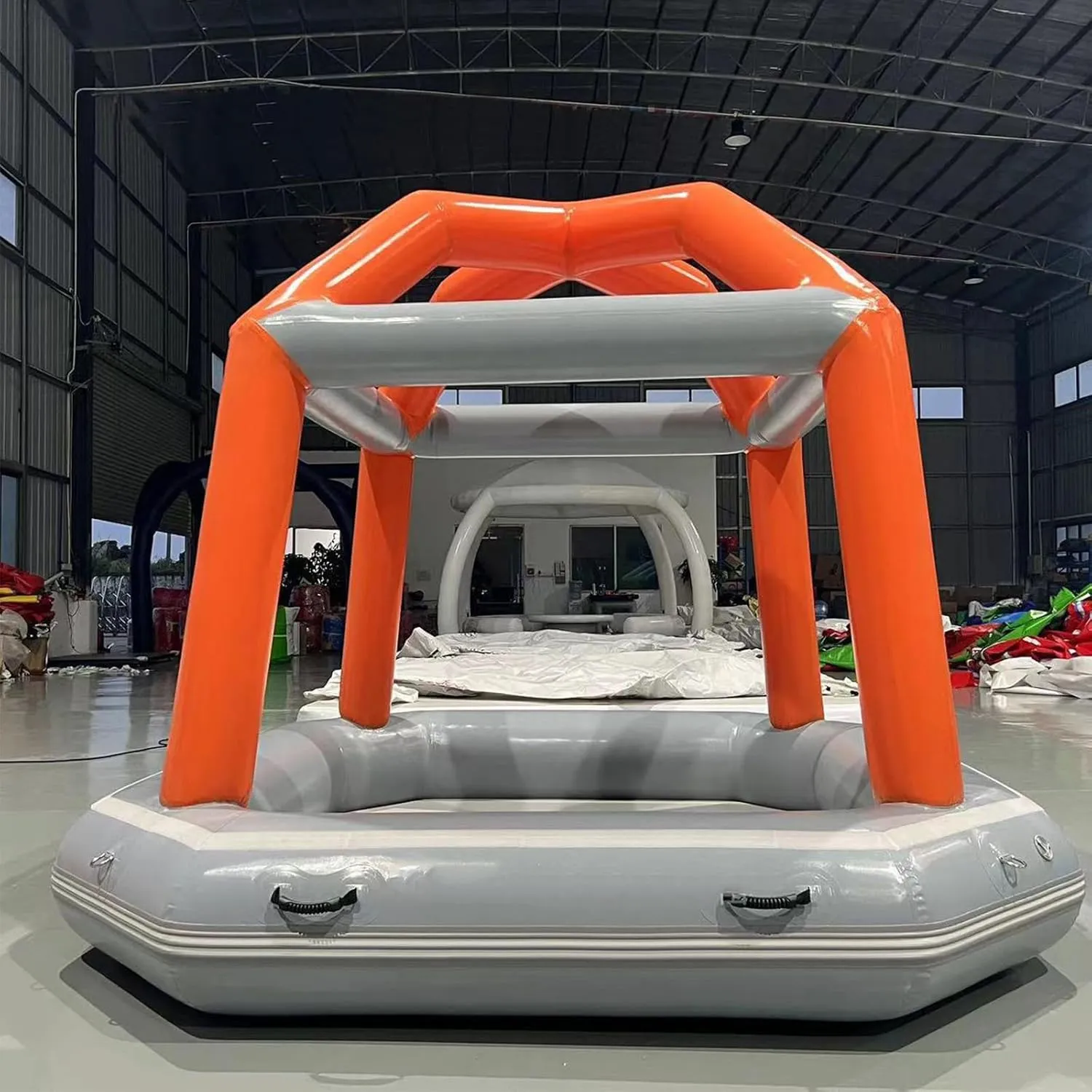 Camping Tent Inflatable Pool Floats Easy Setup Blow Up Tent with Pump for Adults Fishing Raft Boat