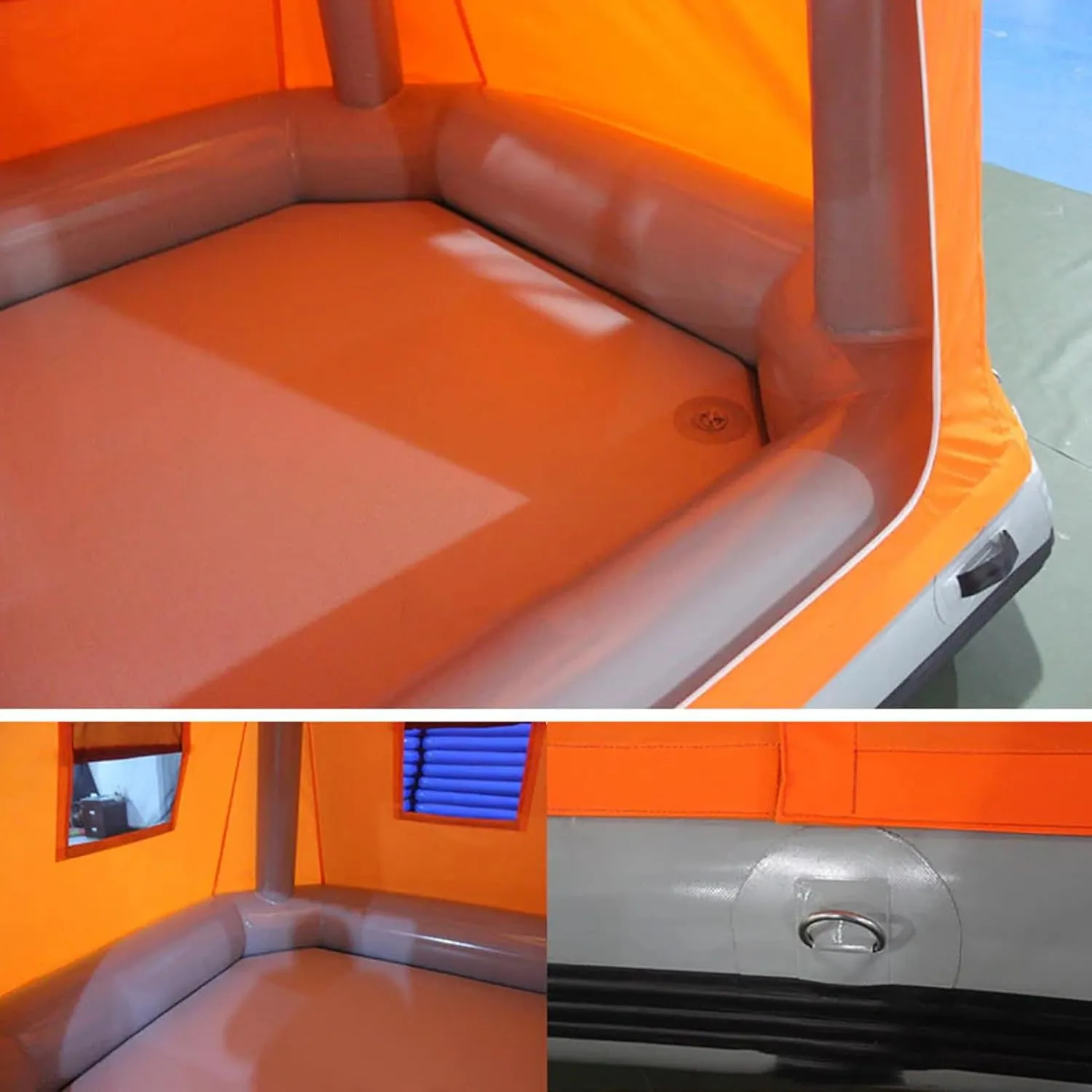 Camping Tent Inflatable Pool Floats Easy Setup Blow Up Tent with Pump for Adults Fishing Raft Boat