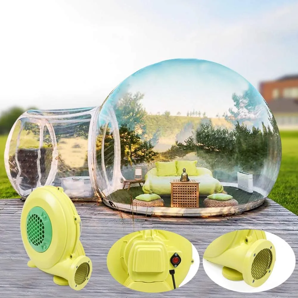 Camping Tent Transparent,Outdoor Inflatable Bubble Camping Tent,Clear Dome Camping Cabin with Quiet Air Blower DIY Outdoor Family Backyard Camping Stargazing