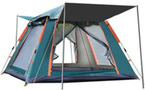 Camping Tents Shelter Portable with Carry Bag Waterproof Hold 3-8 Persons Instant Setup Pop Up Tent with Top Rainfly UV Protection for Camping Hiking Mountaineering (Size : 34pax)