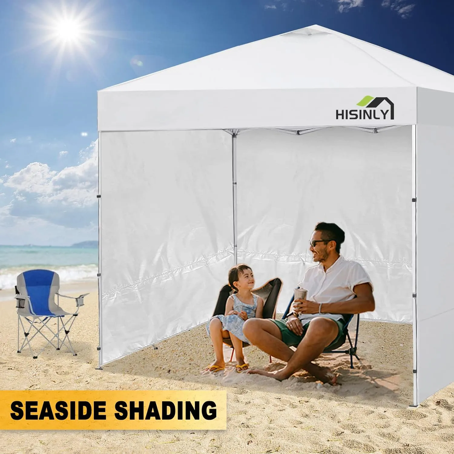 Canopy Sidewalls 10 * 10 ft 300D Sunwalls with Silver Coating UV Protection and Waterproof Oxford Cloth Suits Pop-up Tent/Instant Canopy/Commercial Canopy (Sidewall Only)