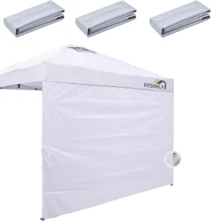 Canopy Sidewalls 10 * 10 ft 300D Sunwalls with Silver Coating UV Protection and Waterproof Oxford Cloth Suits Pop-up Tent/Instant Canopy/Commercial Canopy (Sidewall Only)