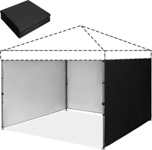 Canopy Tent with Sidewall for 10x10 Wall Tent, Canopy Shade Wall Tent Cover with Waterproof and 99% UV Protection Fabric, 3PCS Outdoor Canopy Curtains