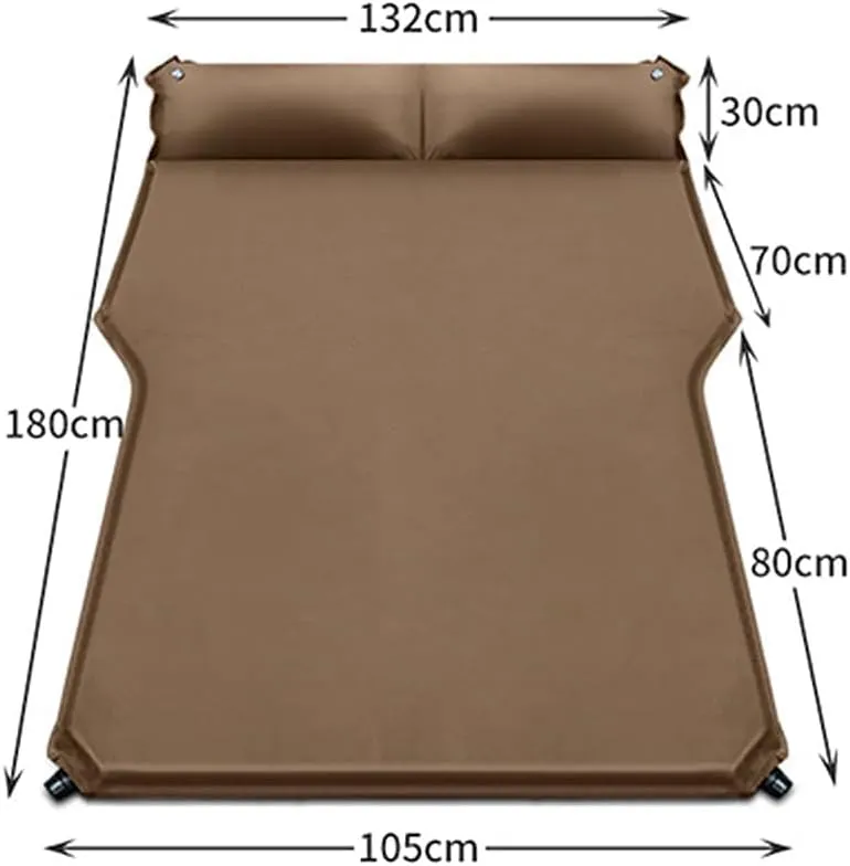 Car Inflatable Mattress for Jeep Wrangler JK 4 Door 2007-2018, Portable Air Sleeping Bed with Pillow, Camping Travel Cot, Inflatable Trunk Sleeping Pad,Black