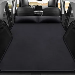 Car Inflatable Mattress for Jeep Wrangler JK 4 Door 2007-2018, Portable Air Sleeping Bed with Pillow, Camping Travel Cot, Inflatable Trunk Sleeping Pad,Black