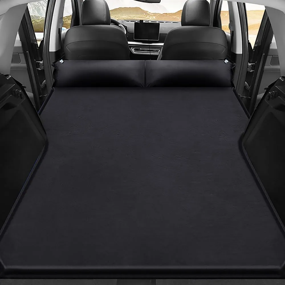 Car Inflatable Mattress for Jeep Wrangler JK 4 Door 2007-2018, Portable Air Sleeping Bed with Pillow, Camping Travel Cot, Inflatable Trunk Sleeping Pad,Black