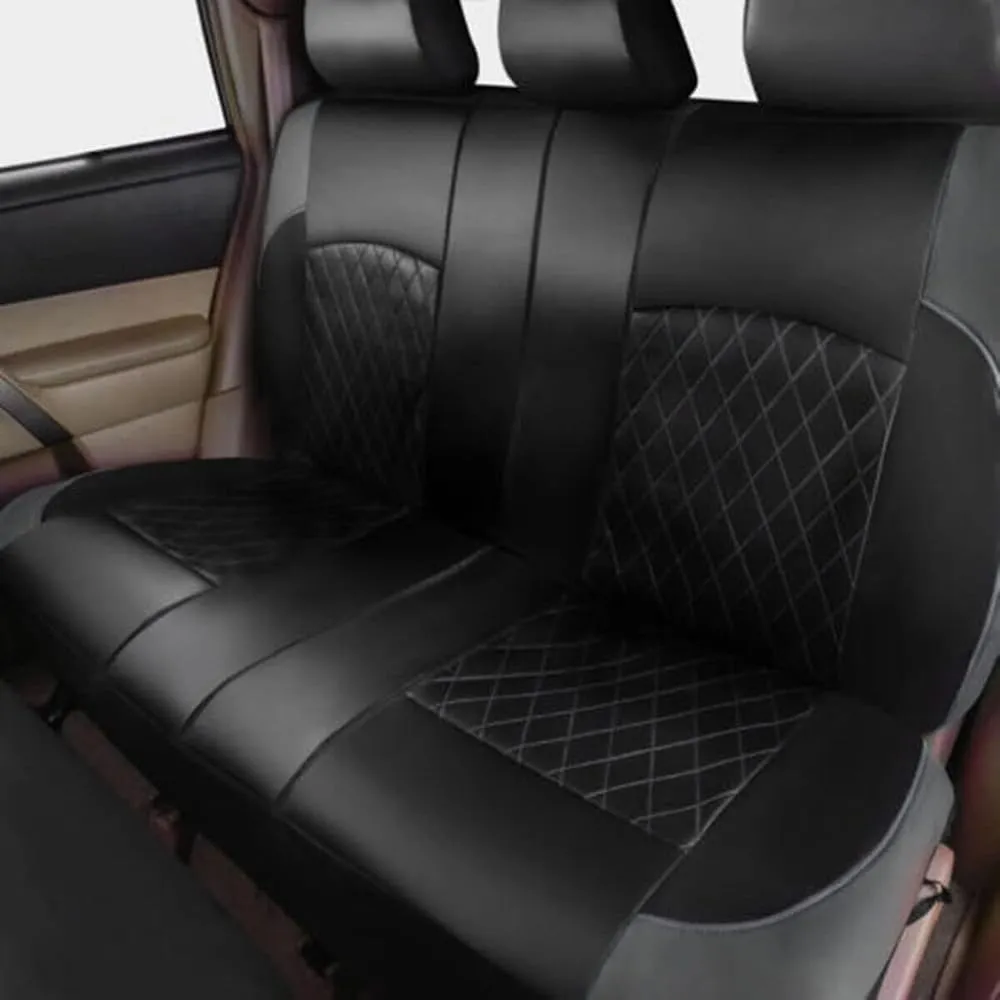 Car Seat Cover Sets for Ford Escape 2008-2022,Front Rear Covers Protector Waterproof Breathable Comfortable Full Surround Kit Airbag Compatible Accessories,Black