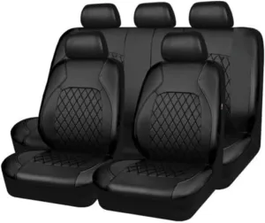 Car Seat Cover Sets for Ford Escape 2008-2022,Front Rear Covers Protector Waterproof Breathable Comfortable Full Surround Kit Airbag Compatible Accessories,Black