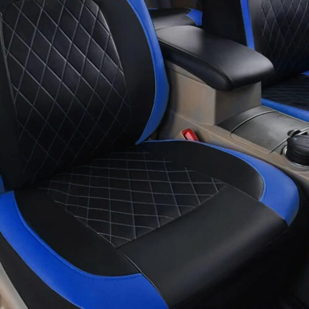 Car Seat Cover Sets for Ford Escape 2008-2022,Front Rear Covers Protector Waterproof Breathable Comfortable Full Surround Kit Airbag Compatible Accessories,Blue