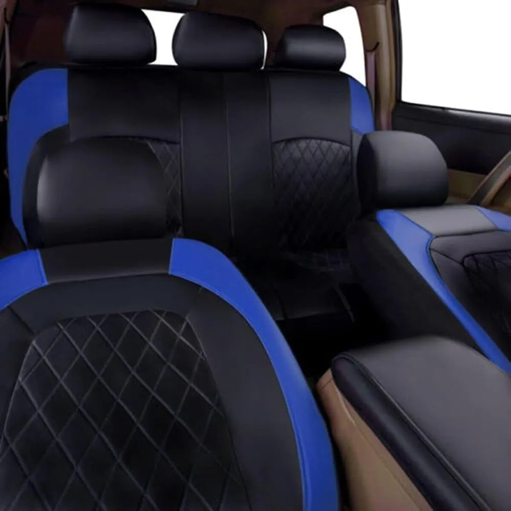 Car Seat Cover Sets for Ford Escape 2008-2022,Front Rear Covers Protector Waterproof Breathable Comfortable Full Surround Kit Airbag Compatible Accessories,Blue