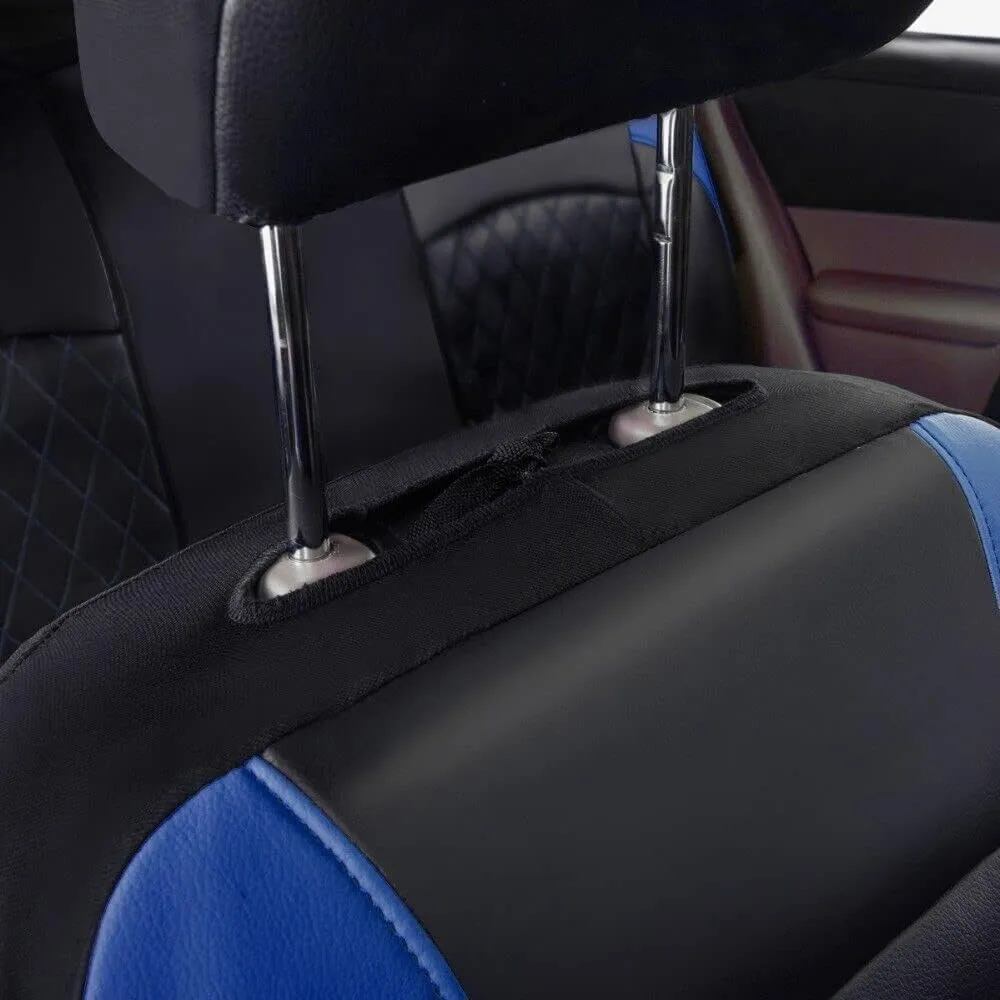 Car Seat Cover Sets for Ford Escape 2008-2022,Front Rear Covers Protector Waterproof Breathable Comfortable Full Surround Kit Airbag Compatible Accessories,Blue