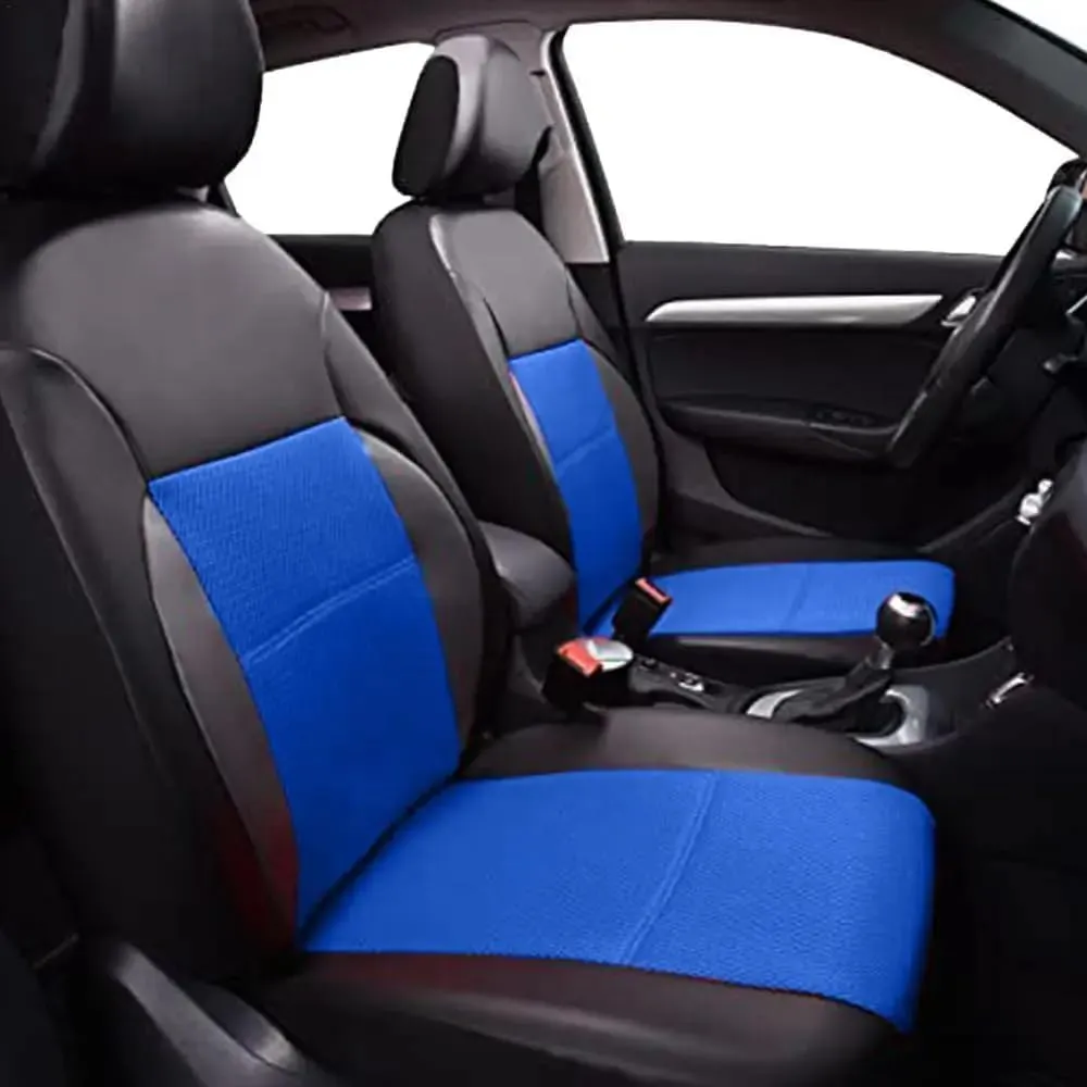 Car Seat Cover Sets for Holden Statesman,Front Rear Covers Protector Waterproof Breathable Comfortable Full Surround Kit Airbag Compatible Accessories,Blue