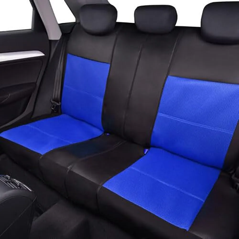 Car Seat Cover Sets for Holden Statesman,Front Rear Covers Protector Waterproof Breathable Comfortable Full Surround Kit Airbag Compatible Accessories,Blue