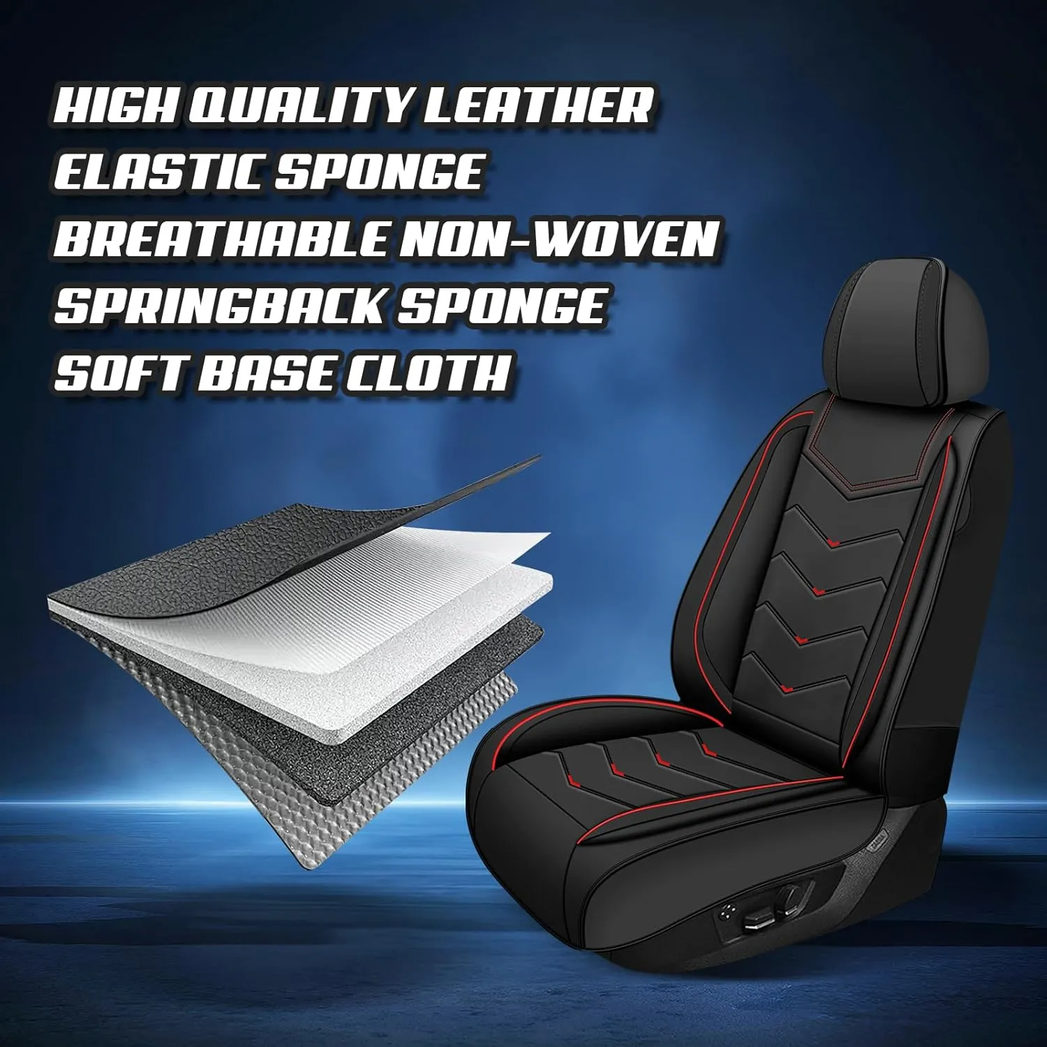 Car Seat Covers for Honda Accord 2000-2025, Premium Nappa Leather Car Seat Cover, Stylish Sport Seat Covers， Automobile Seat Cover Sets.(Luxury 5 Seats/Black)