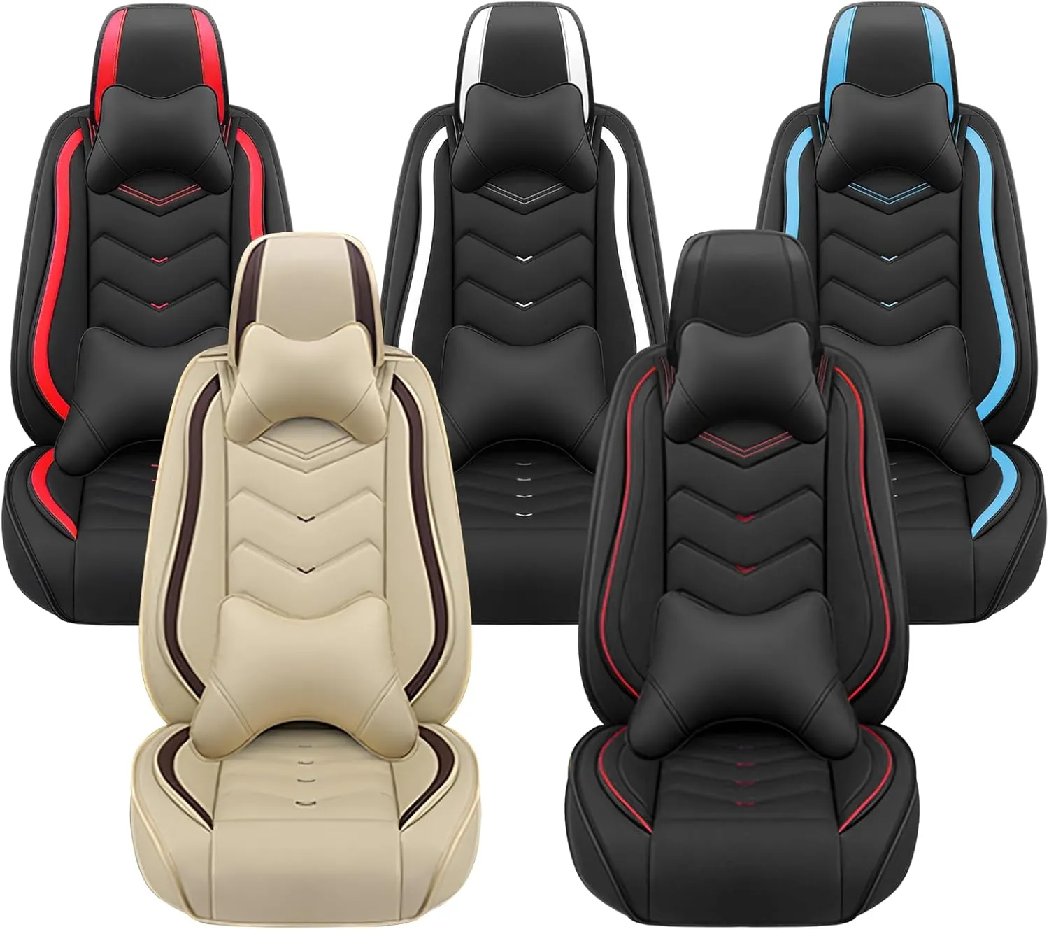 Car Seat Covers for Lexus RX 350 2007-2025, Premium Nappa Leather Car Seat Cover, Stylish Sport Seat Covers， Automobile Seat Cover Sets.(Luxury 5 Seats/Beige)