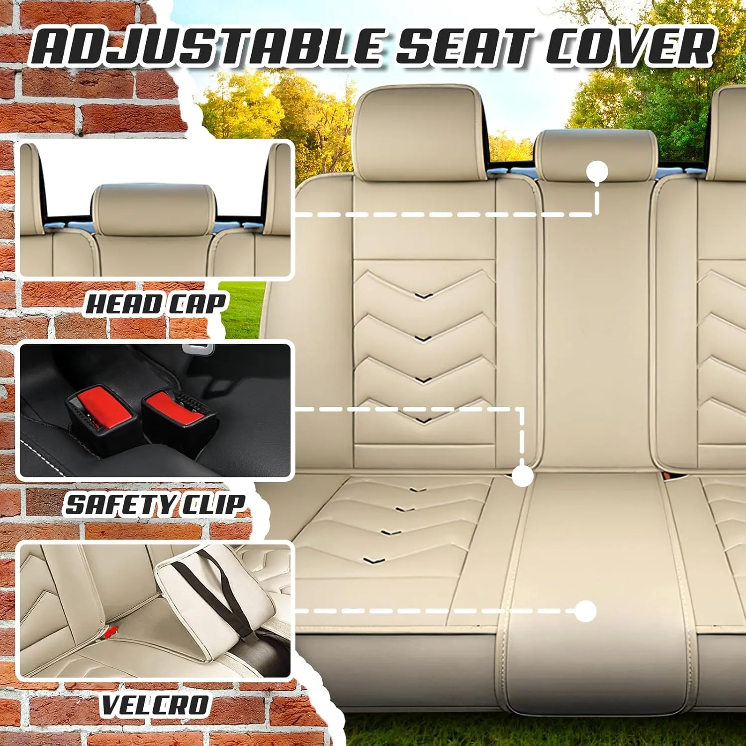 Car Seat Covers for Lexus RX 350 2007-2025, Premium Nappa Leather Car Seat Cover, Stylish Sport Seat Covers， Automobile Seat Cover Sets.(Luxury 5 Seats/Beige)