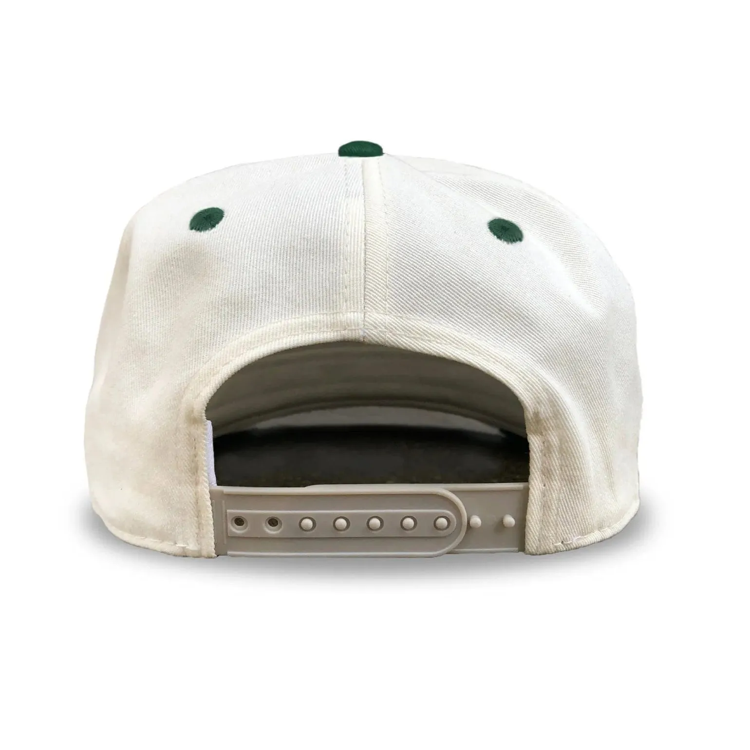 Celly Hockey North Pole Hockey Snapback Hat - Cream/Evergreen
