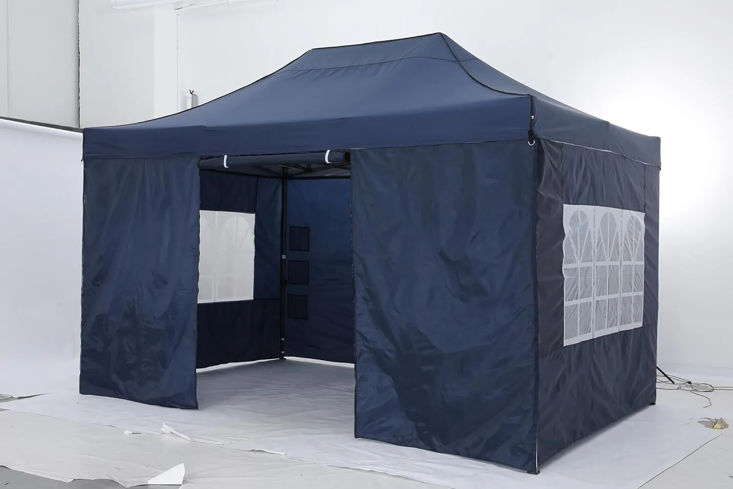COBIZI 10x15 Pop up Canopy Tent 10x15 Canopy with 4 Sidewalls Waterproof Heavy Duty Commercial Canopy Tent for Parties Outdoor Tent Garden Gazebo Tent, Carry Bag(10x15ft, White)