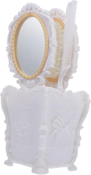 Didiseaon Make-up Mirror Combs Kit Hair Styling Tools Portable Mirror Comb Set Women's