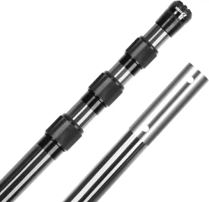DOBEN Carbon Fiber Pool Pole Telescopic, Professional Ultralight Pool Poles 4.6 to 15 FT, Telescoping Lightweight Pool Cleaning Pole, Heavy Duty Pool Pole for Skimmer Net, Brush, Vacuum Head 15FT