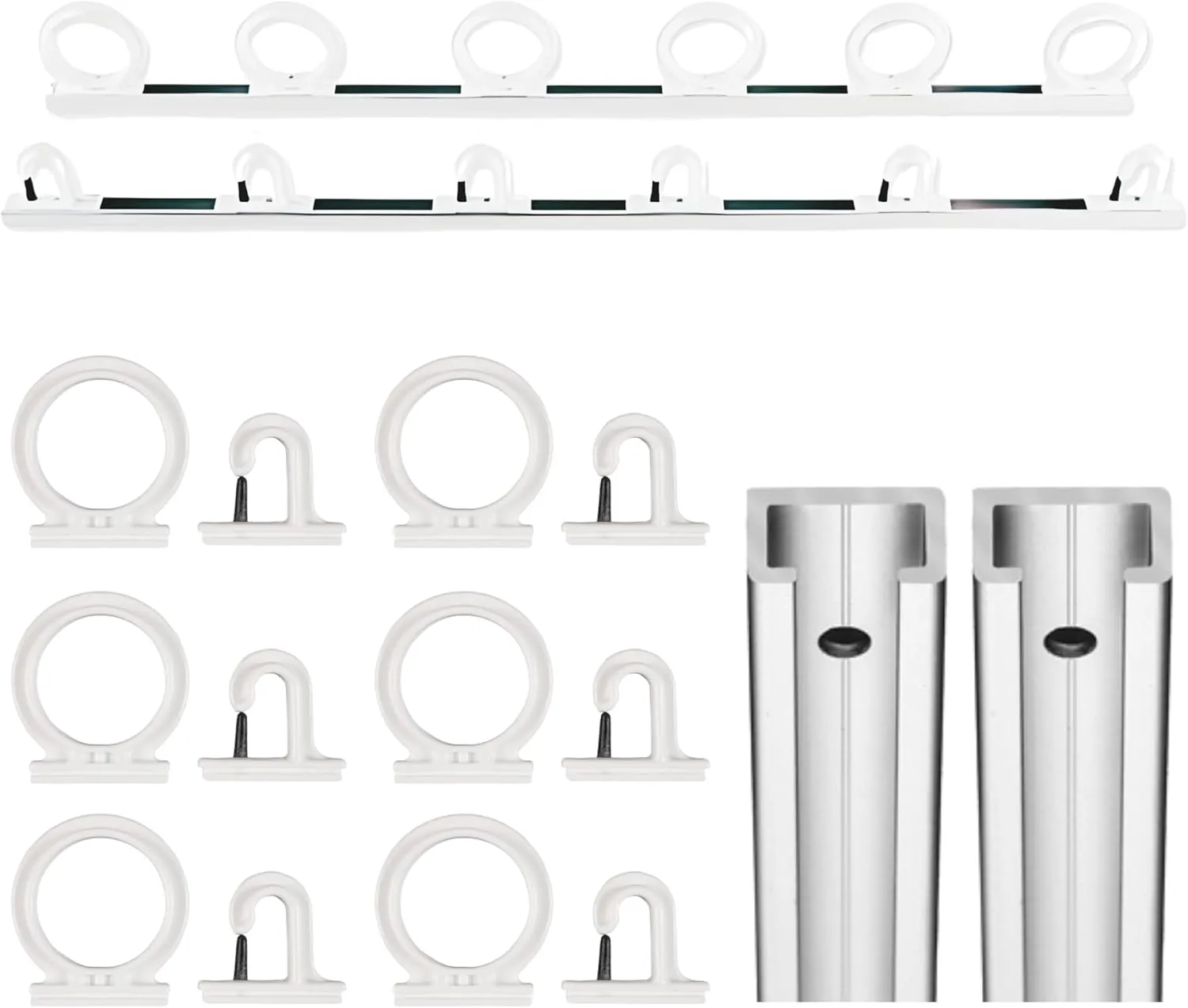 DU-BRO Fishing 1080 Trac-A-Rod Storage System, 2-Feet, Silver/White