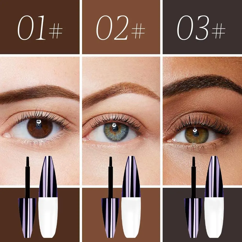 Easy Peel-Off Eyebrow Gel, 2025 New Tattoo Eyebrow Gel Easy Peel Off for Women, Upgrade Eyebrow Tattoo Peel Off, Transfer-proof Eyebrow Gels Waterproof for All Skin Types (#02)