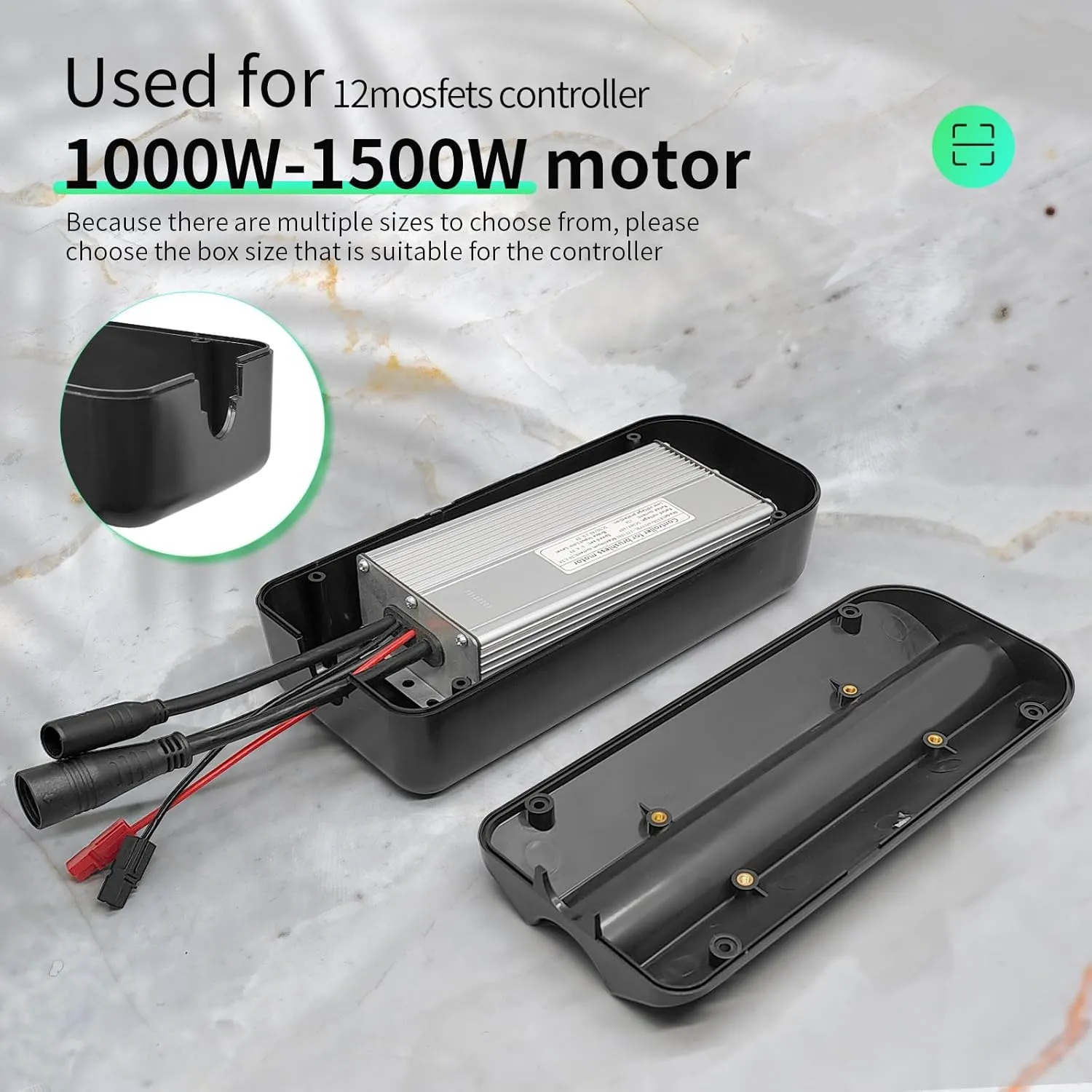 Ebike Controller Box,Two Size for Ebike Conversion Kit Lithium Battary Box Case for Electric Bicycles Mountain Bikes
